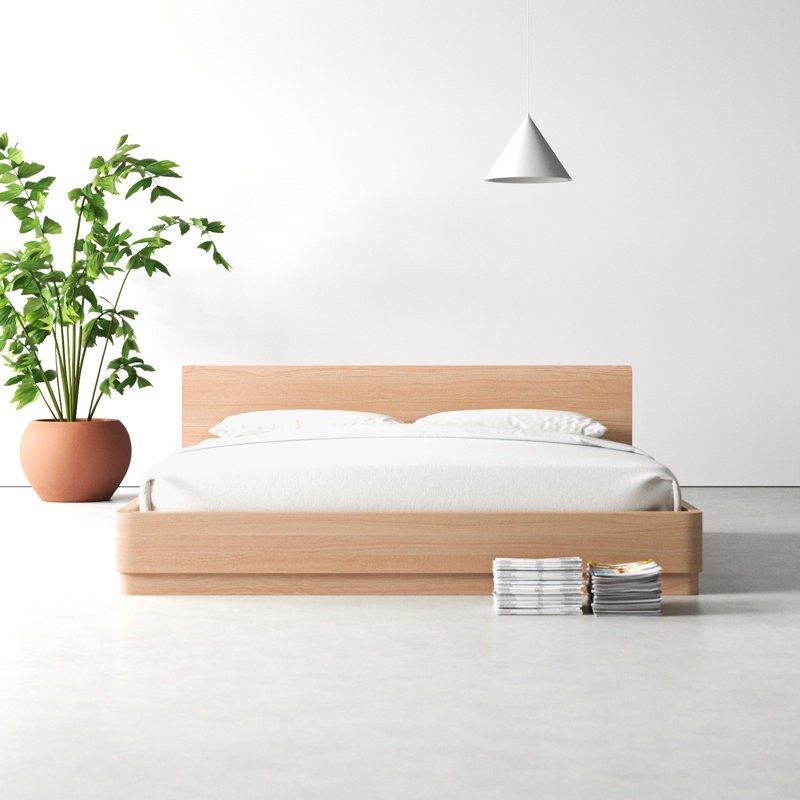 The mille platform bed is a stylish addition that complements any interior design.