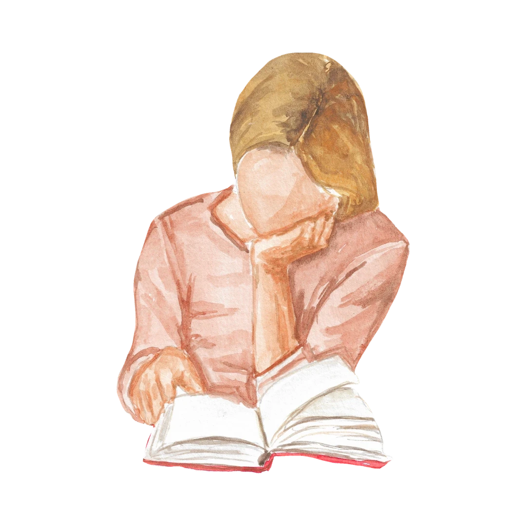 reading painting icon