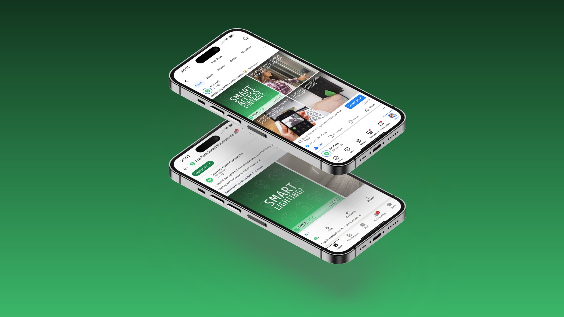 Social Media Designs - mobile