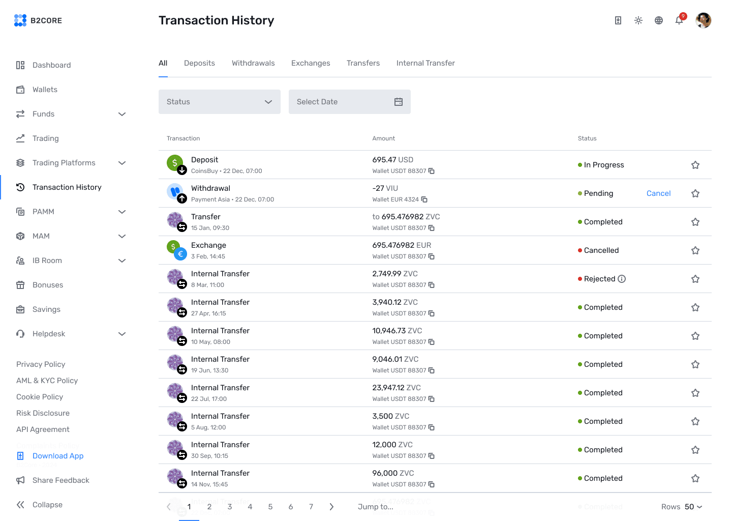 Transparent Transactions