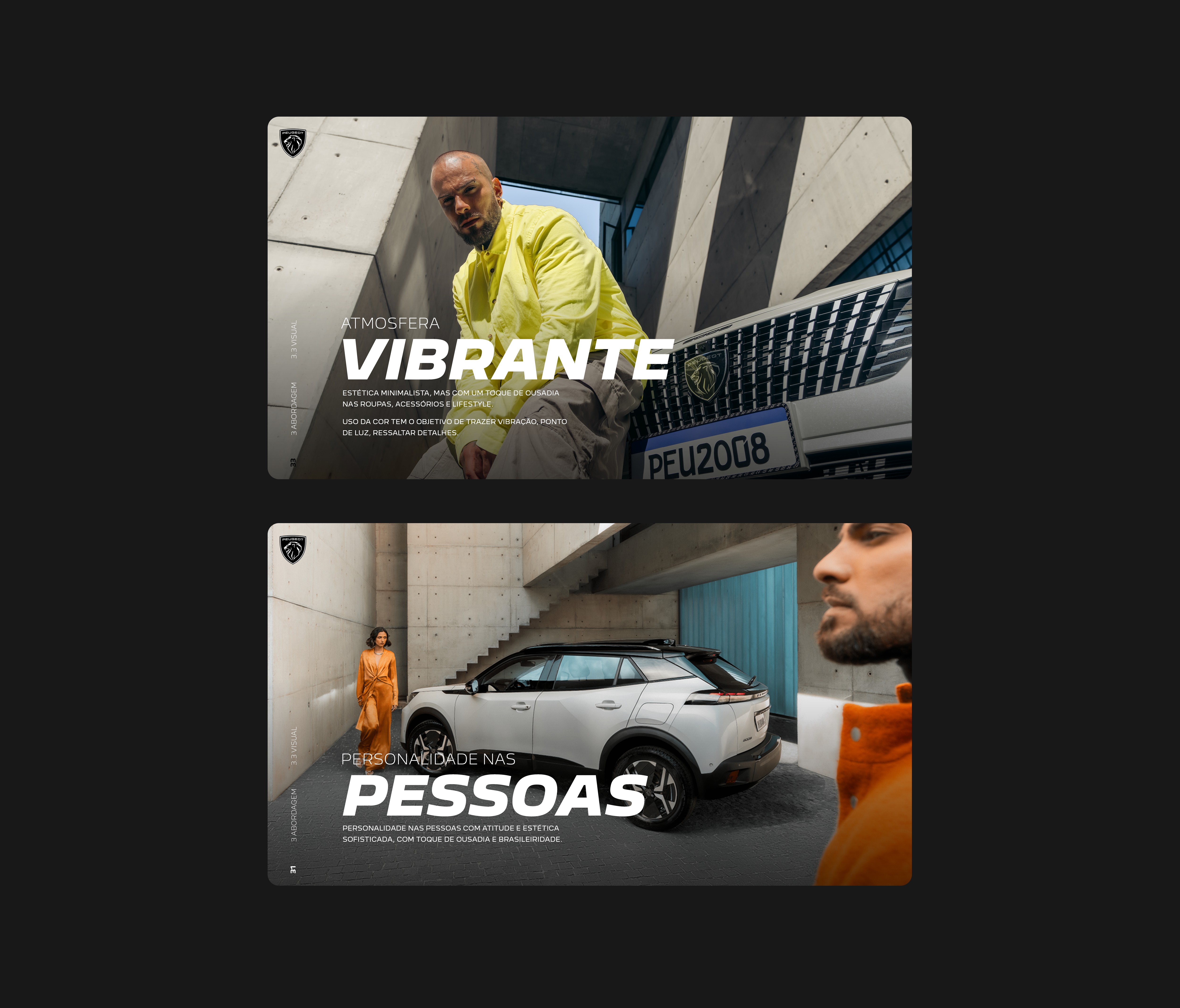 Sandro Rosa - Brand refresh for Peugeot, redefining visual identity, layout logic and digital expression to connect heritage with a younger, digital-first audience while strengthening coherence across campaigns and touchpoints.