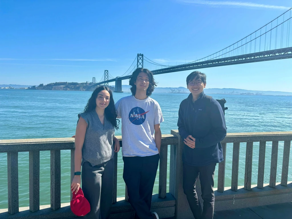 image of the CEO, CTO and an early hire in san francisco for an Uncovr ai event