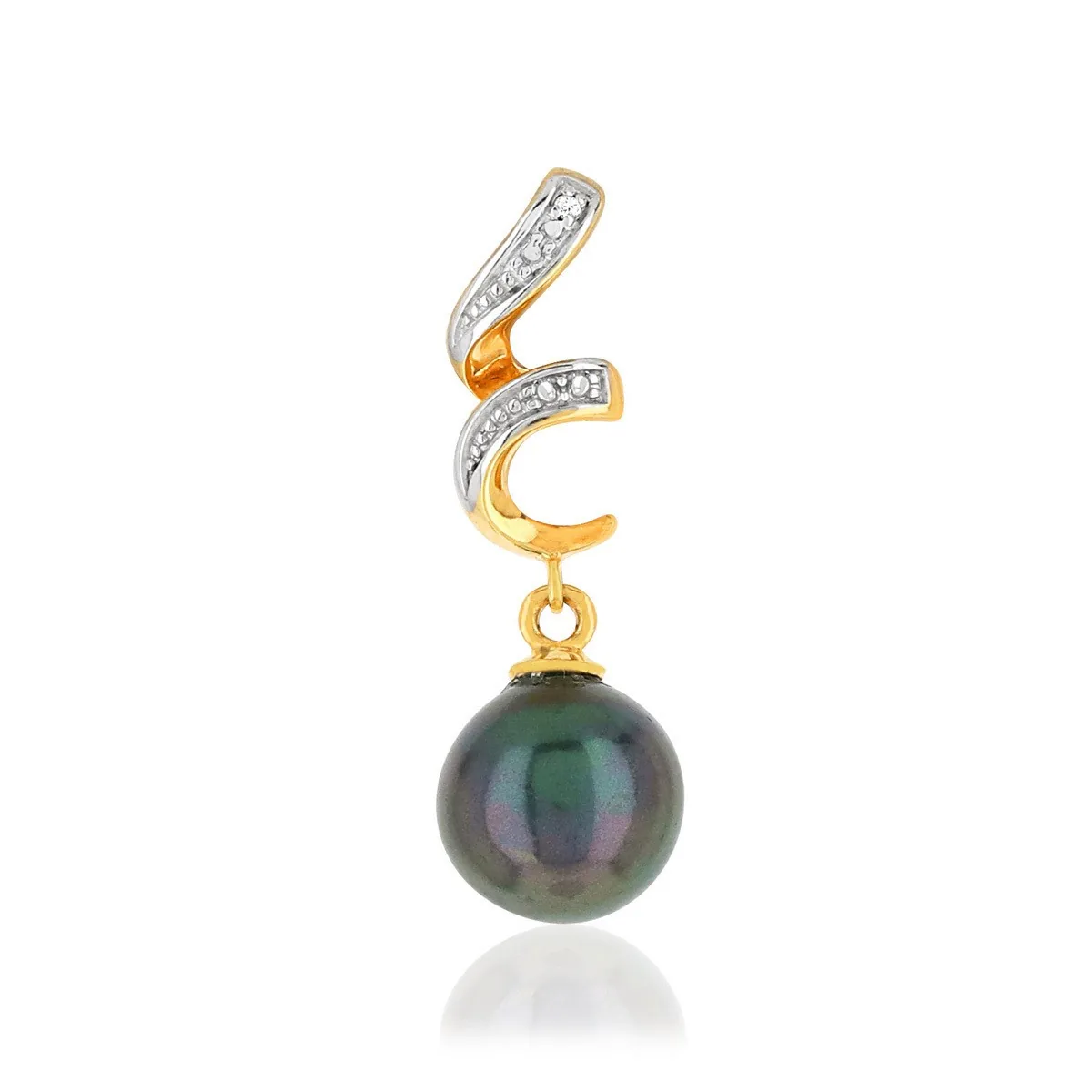 Pendentif en deux ors 375
