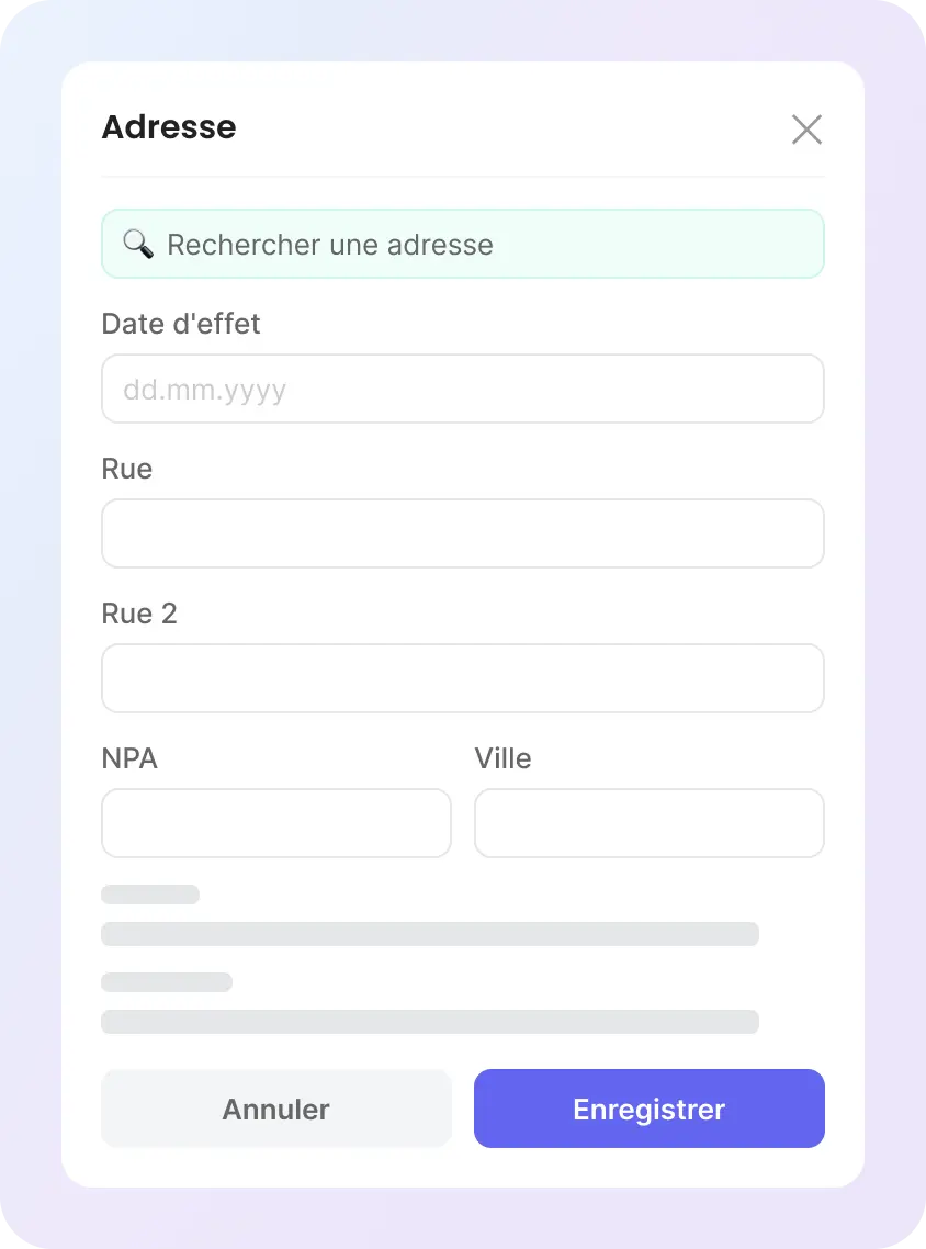 change of address
