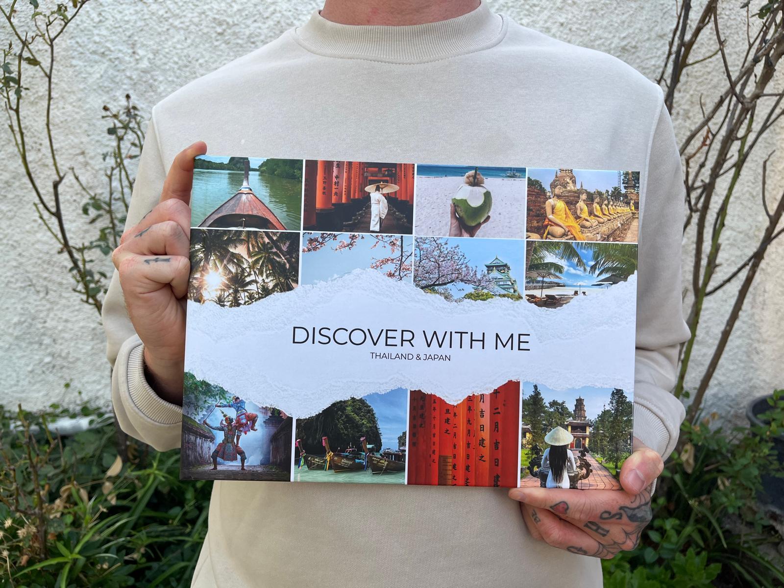 Personalized travel photo album printed with Little Emotions