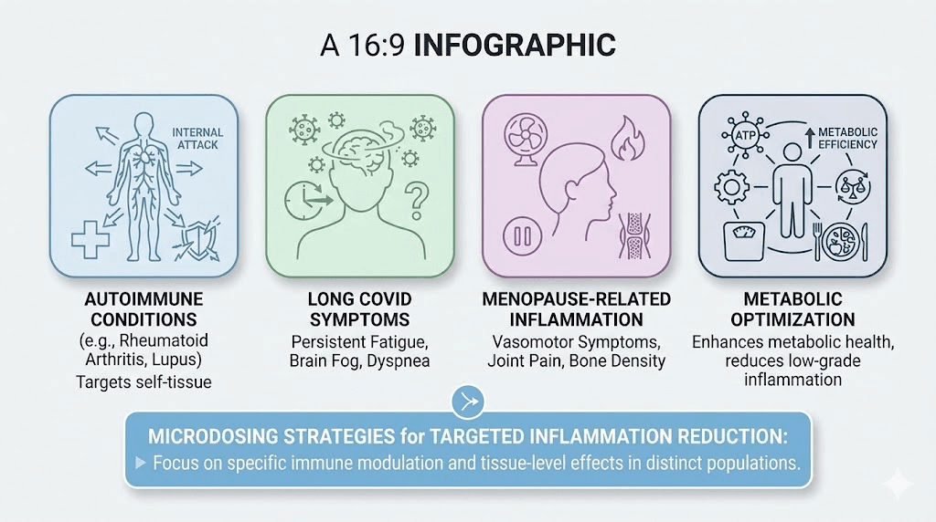 Patient populations who microdose tirzepatide for inflammation management
