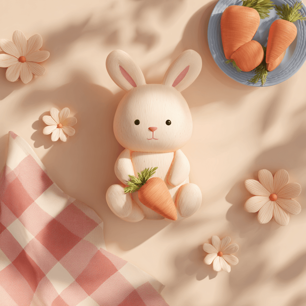 bunny picnic Apple Watch collection header image featuring easter, summer, and spring.
