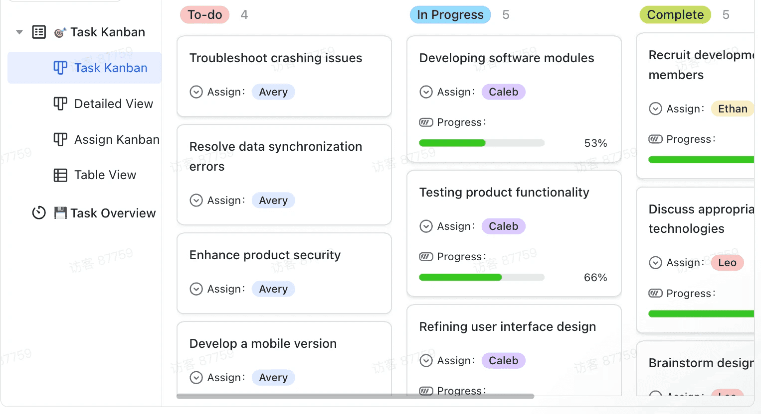 Lark Kanban boards