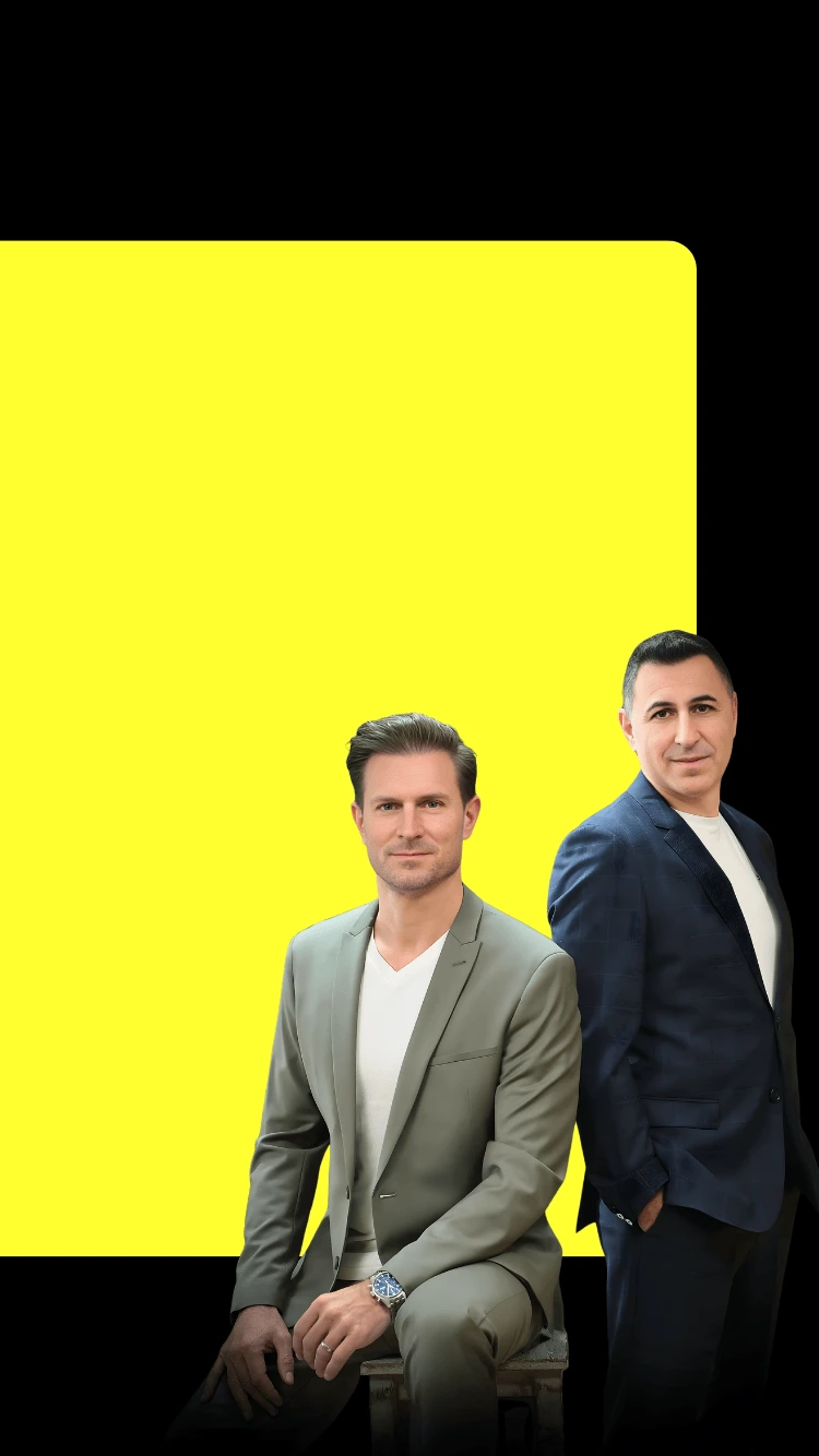 omnis adivisory KI Lösungen für Unternehmen mit Akan Celik und Manuel Kössler Mobile