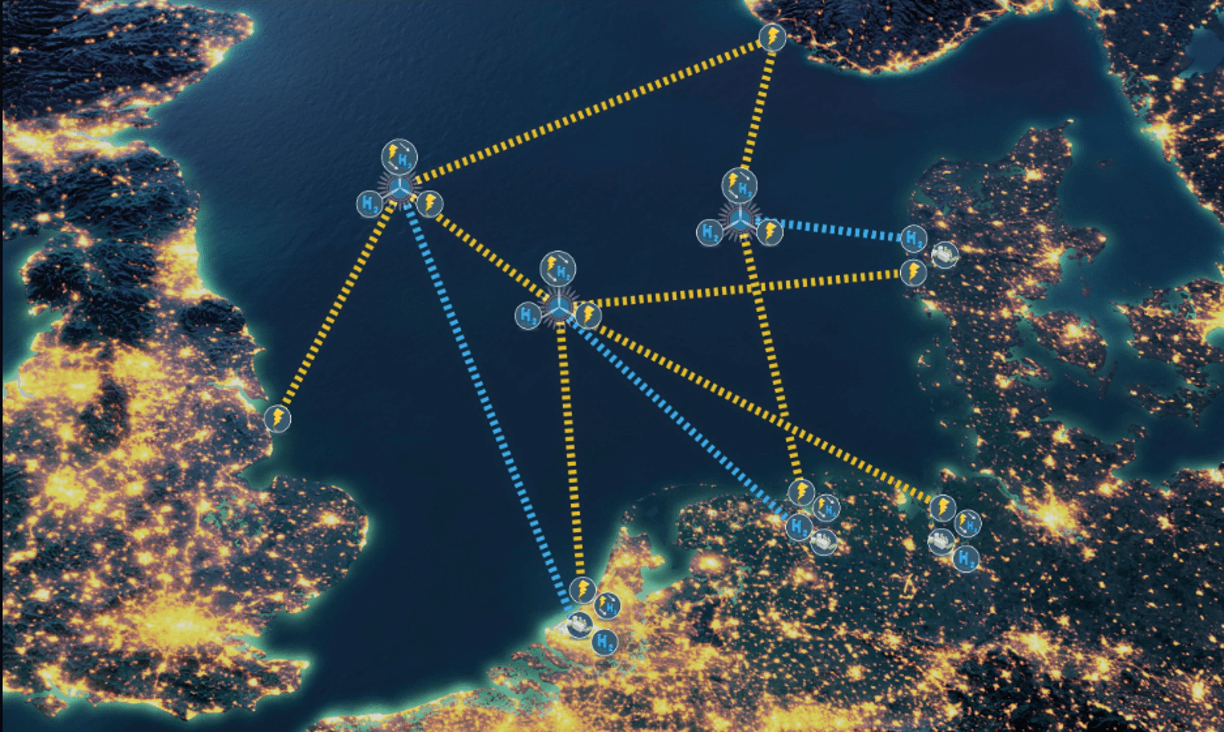 closeup photo of turned-on blue and white laptop computer