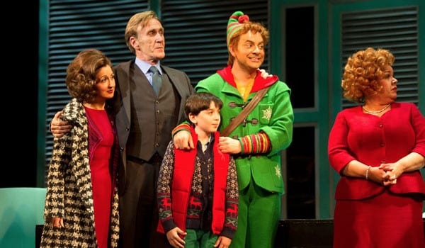 LtoR-Jessica-Martin,-Joe-McGann,-Ilan-Galkoff,-Ben-Forster-and-Jennie-Dale-in-Elf-credit-Alastair-Muir