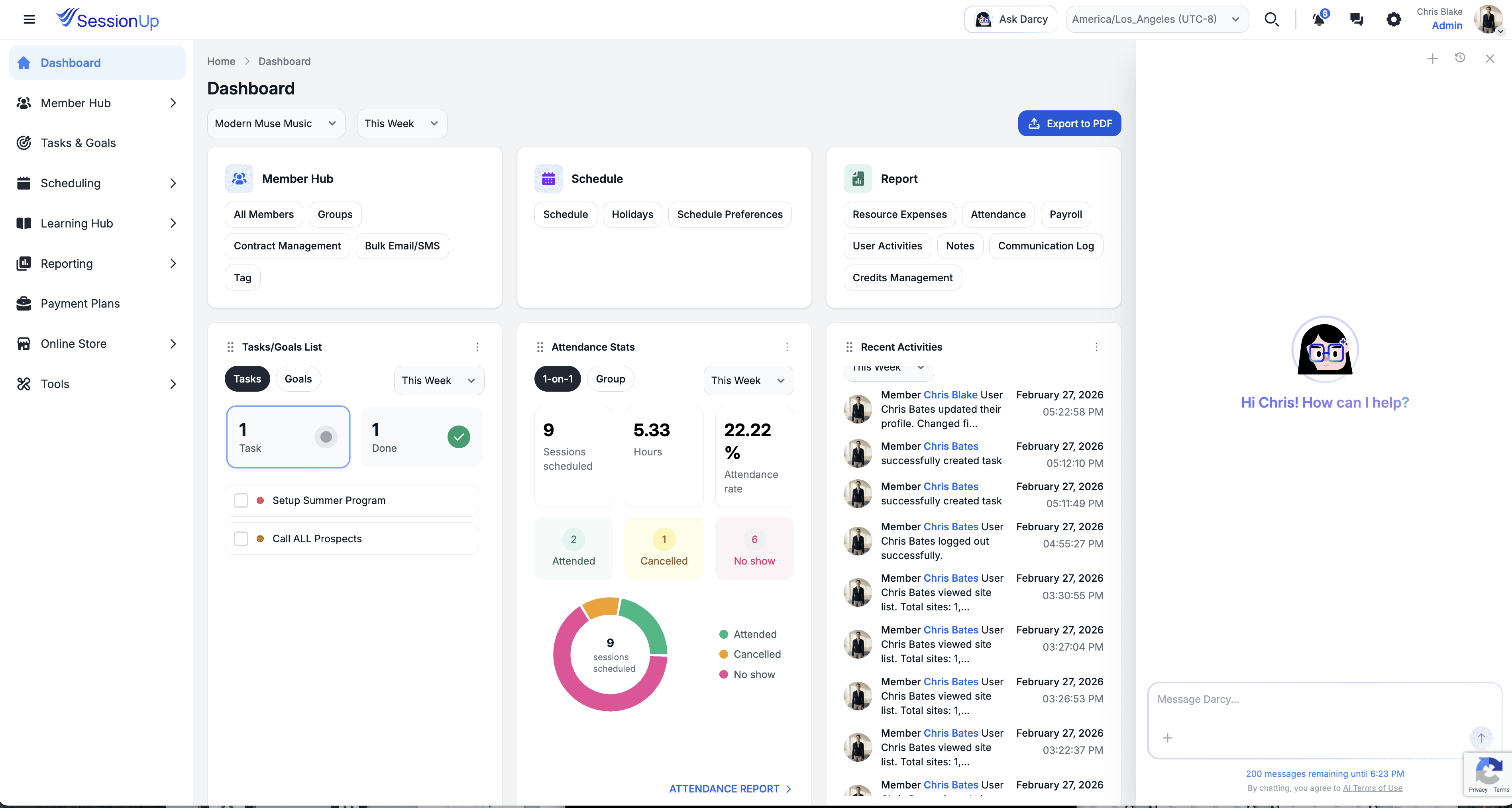 An image of Dreelio's dashboard