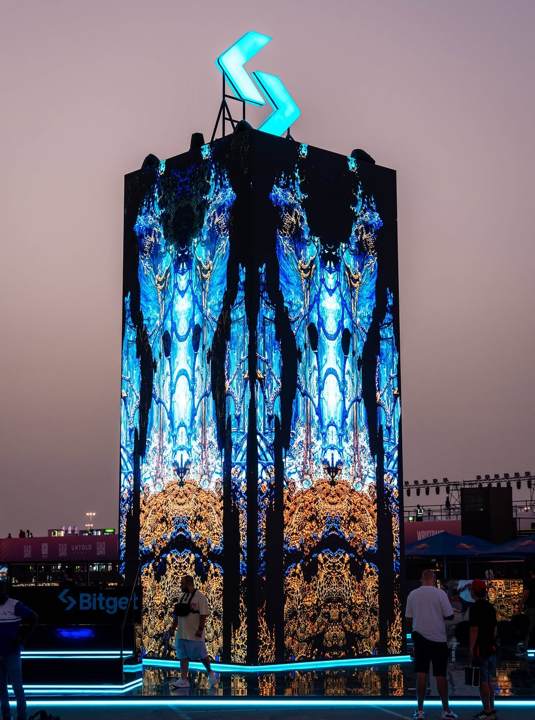 Immersive installation for Bitget at UNTOLD Dubai 2025 by RenaiXance.