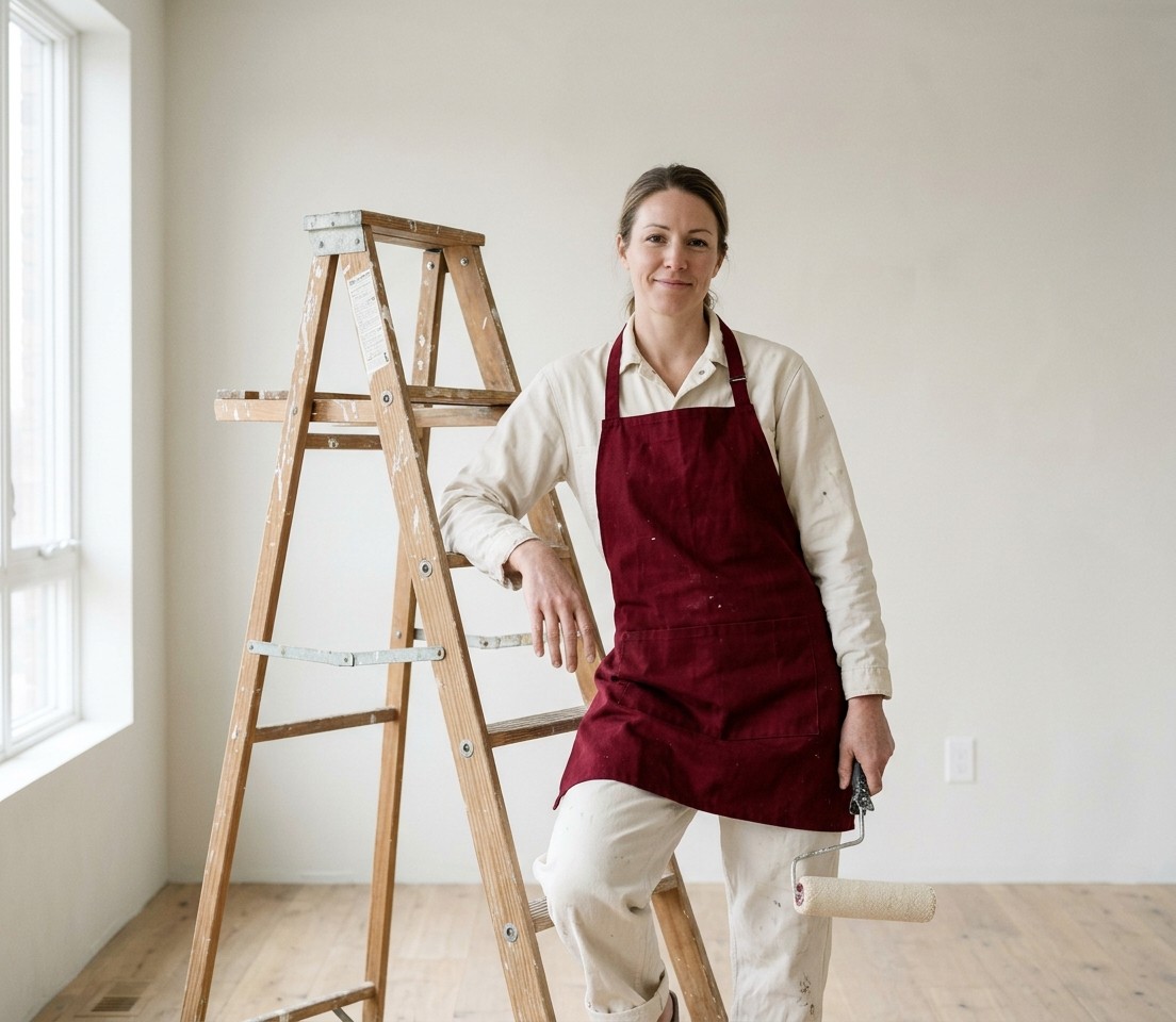 Bright home interior with a fresh paint finish