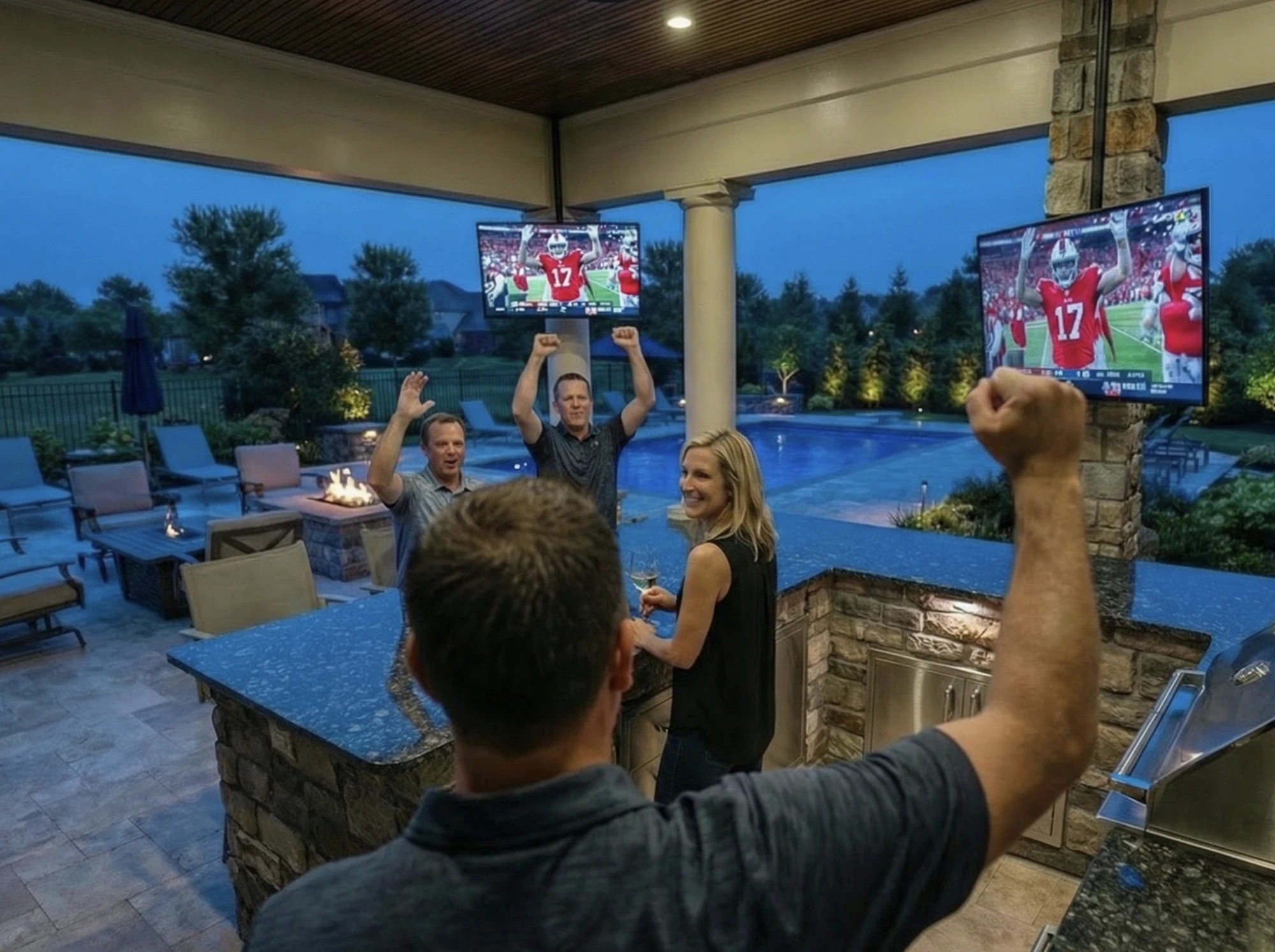Fans celebrate