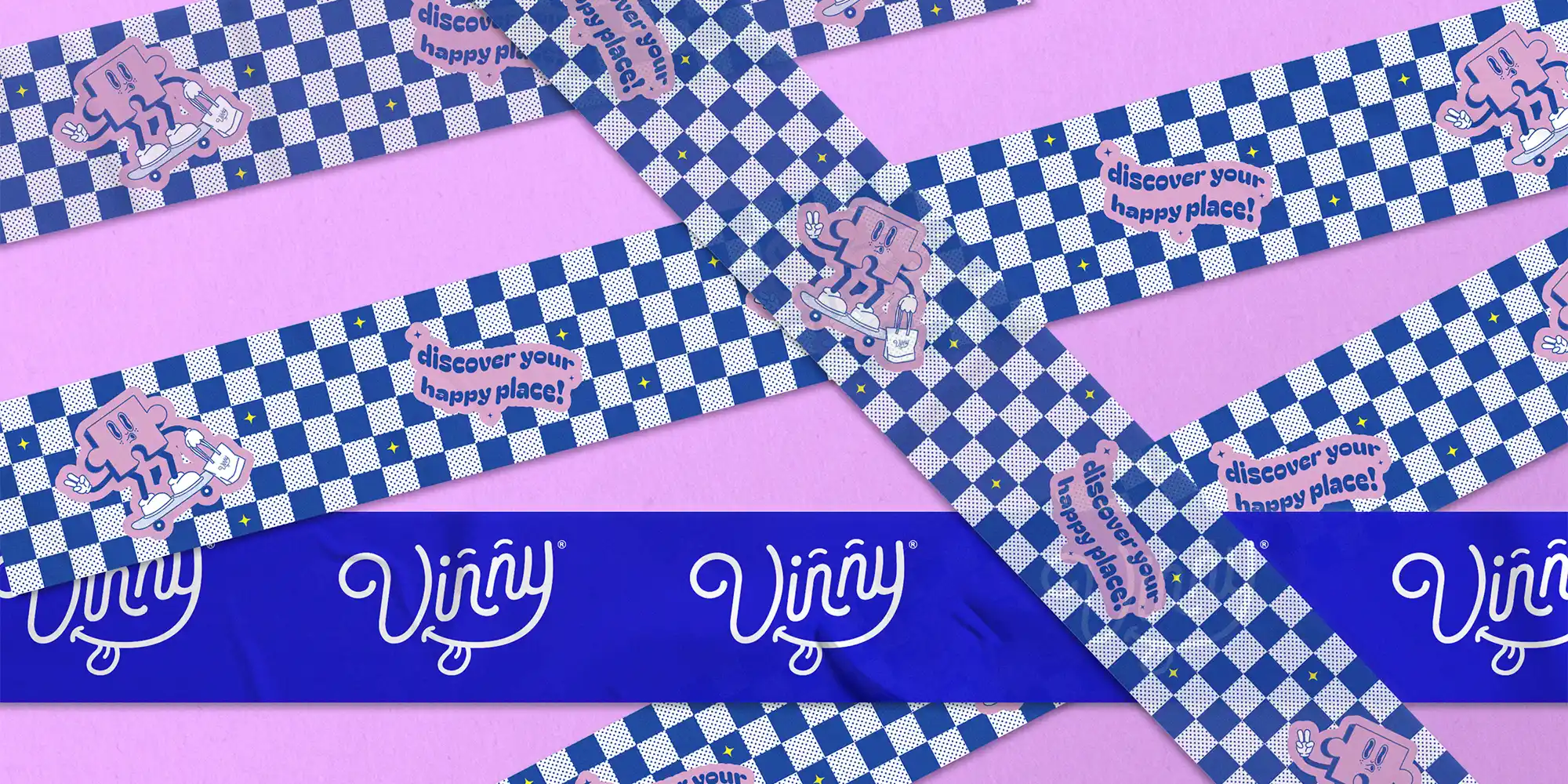 Vinny tape packaging design