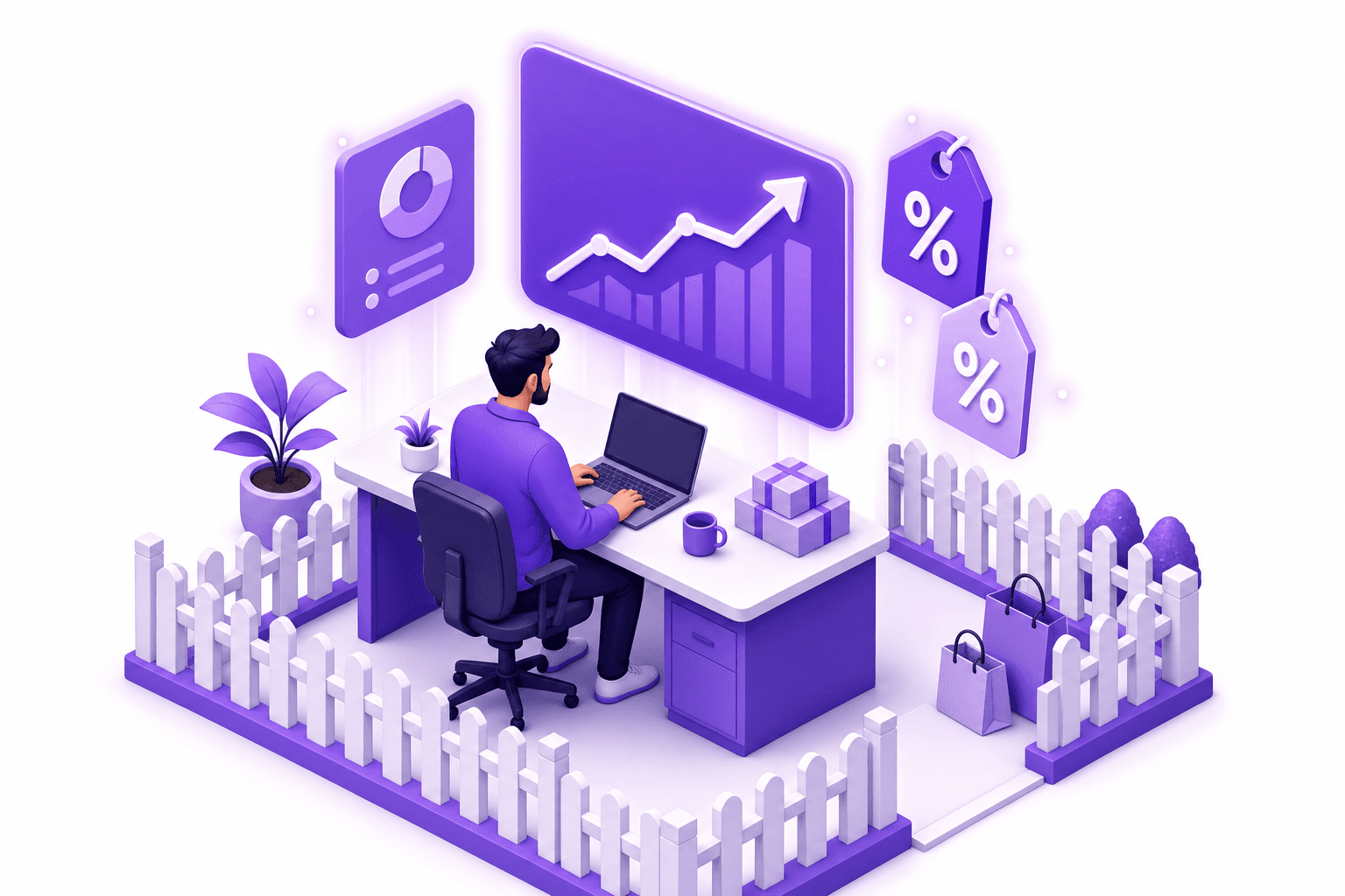 Merchant reviewing discount campaign performance with margin protected