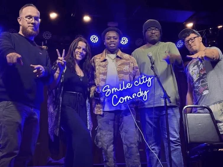 Smile City Comedy Neon Sign