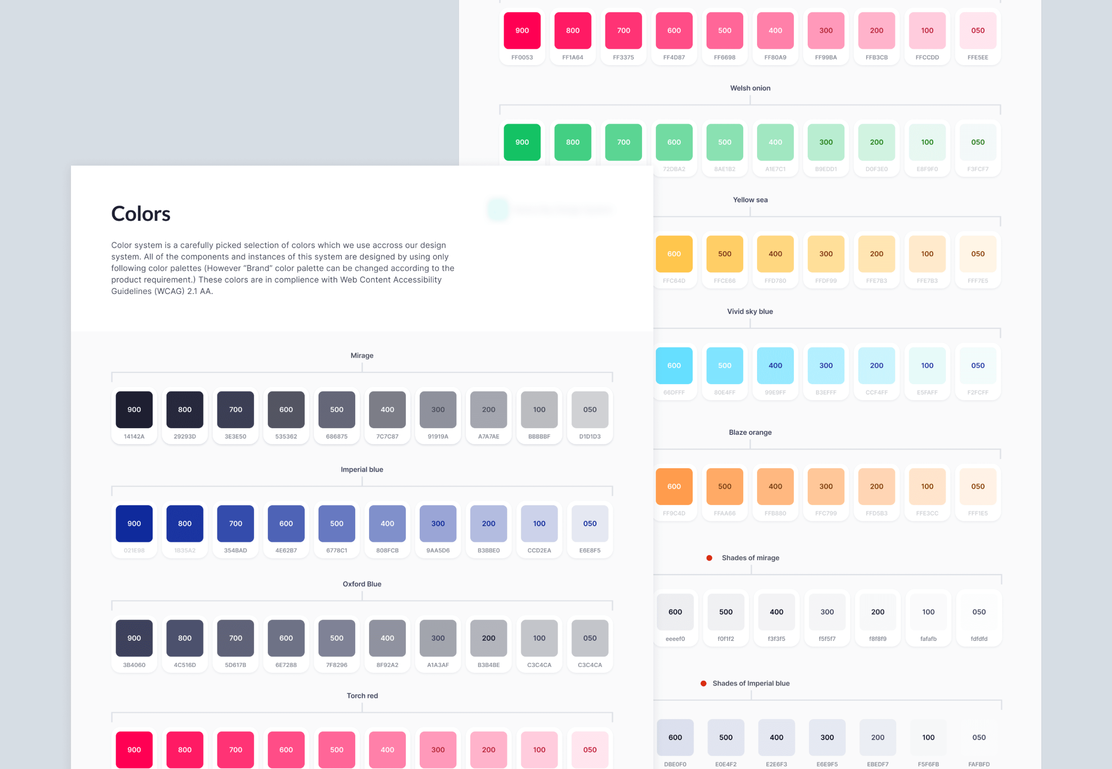 design system colours