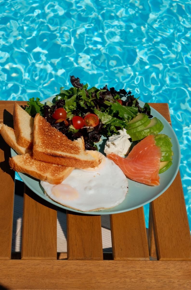 a plate of food