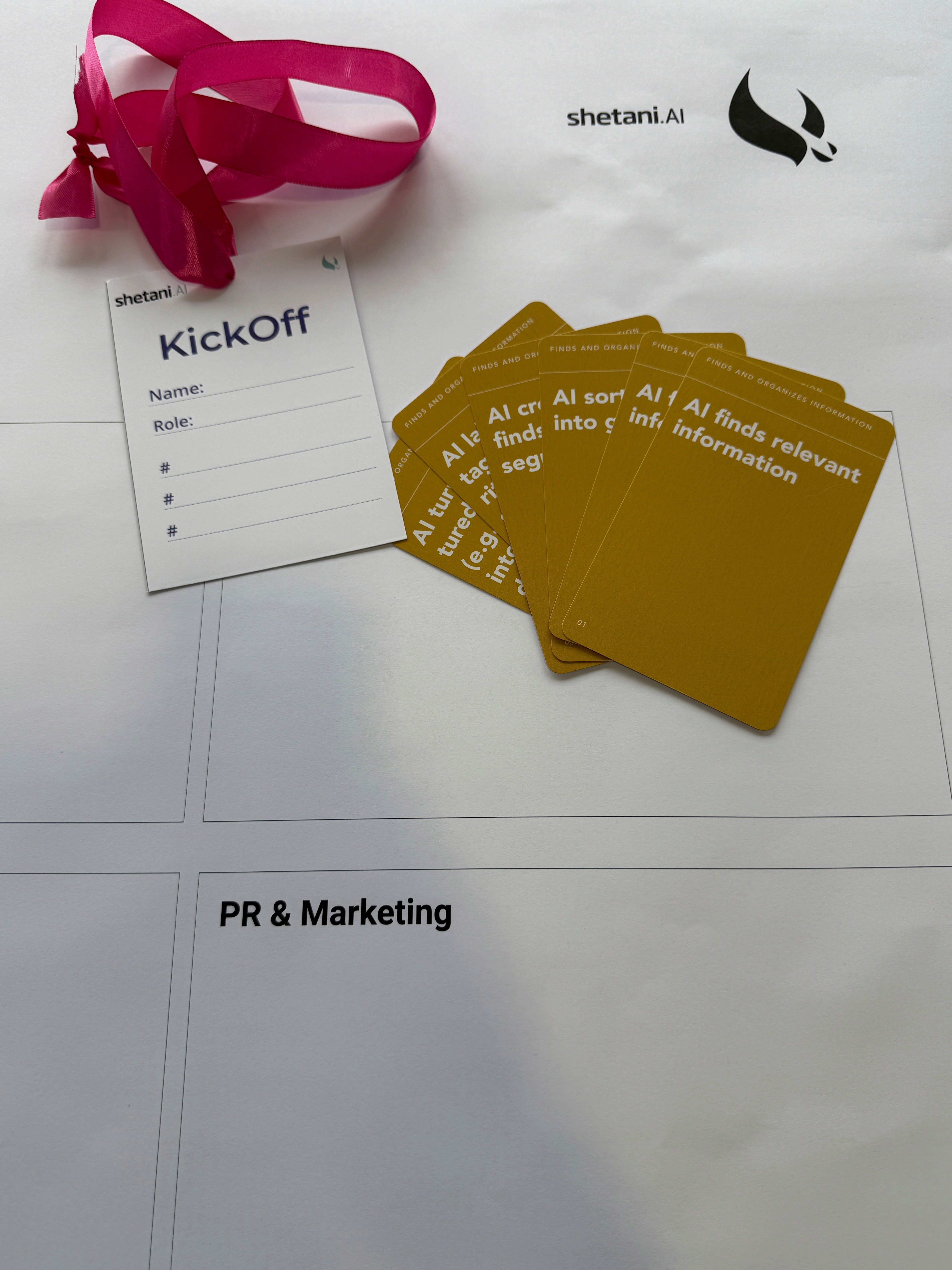 AI Design Sprint Cards and Workshop badges