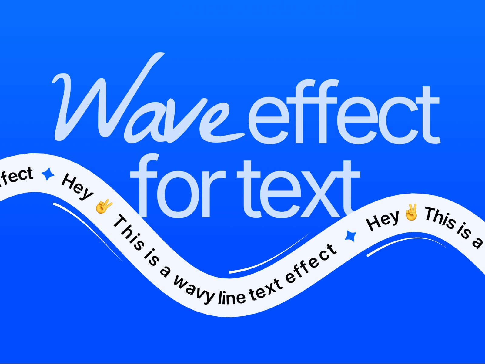 Wave effect for text Marketplace component preview