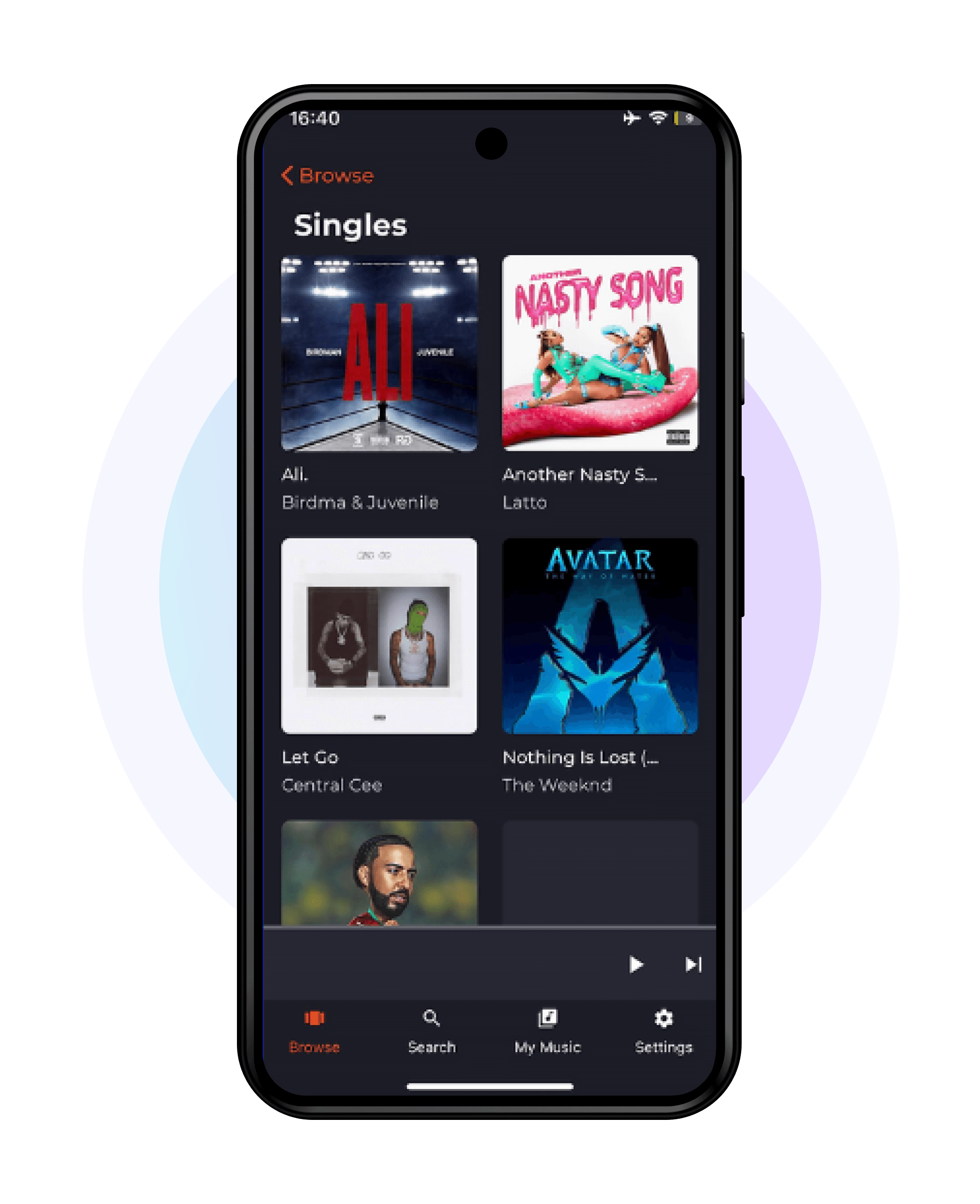 Music artists app