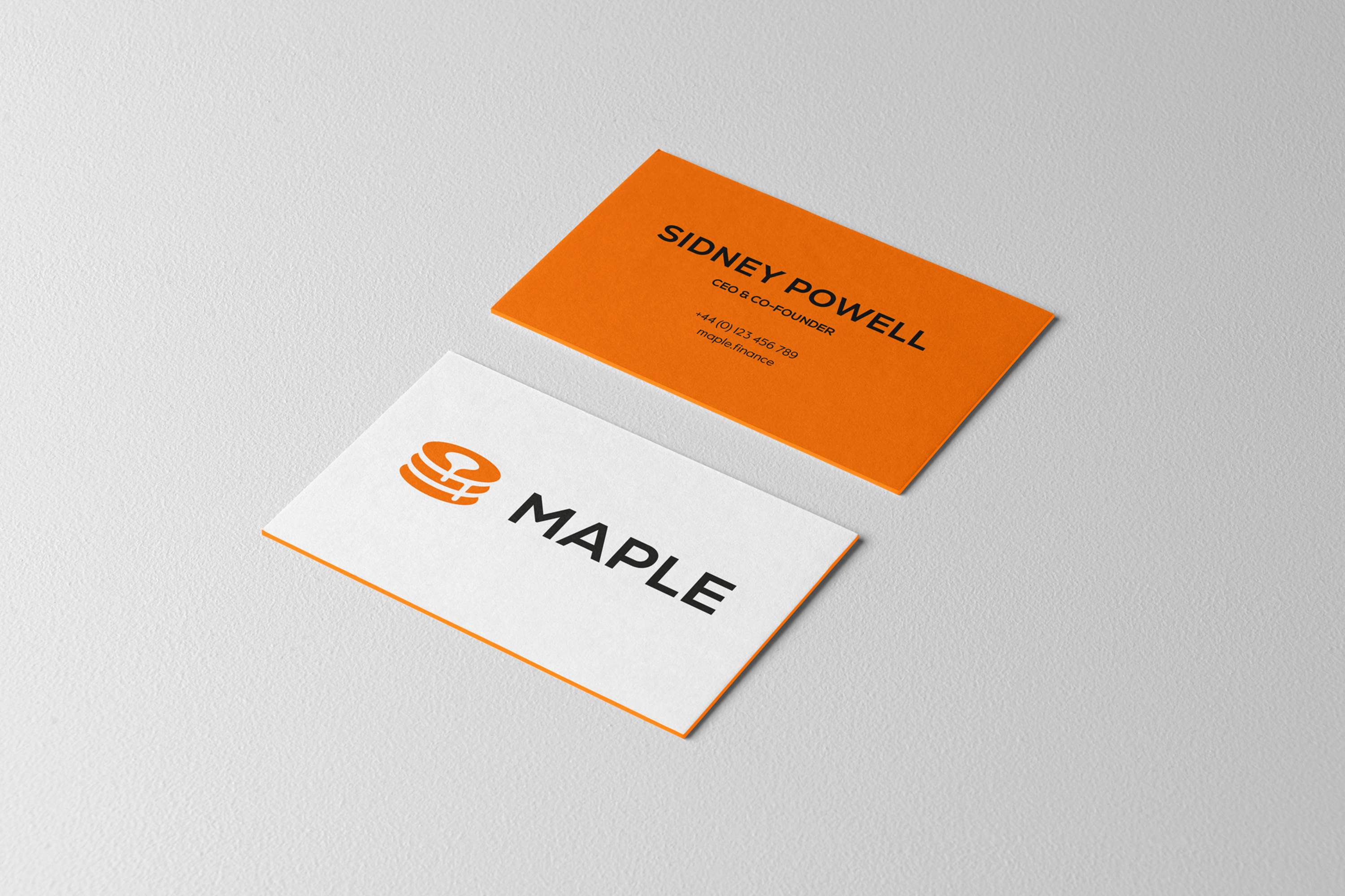 Maple business card