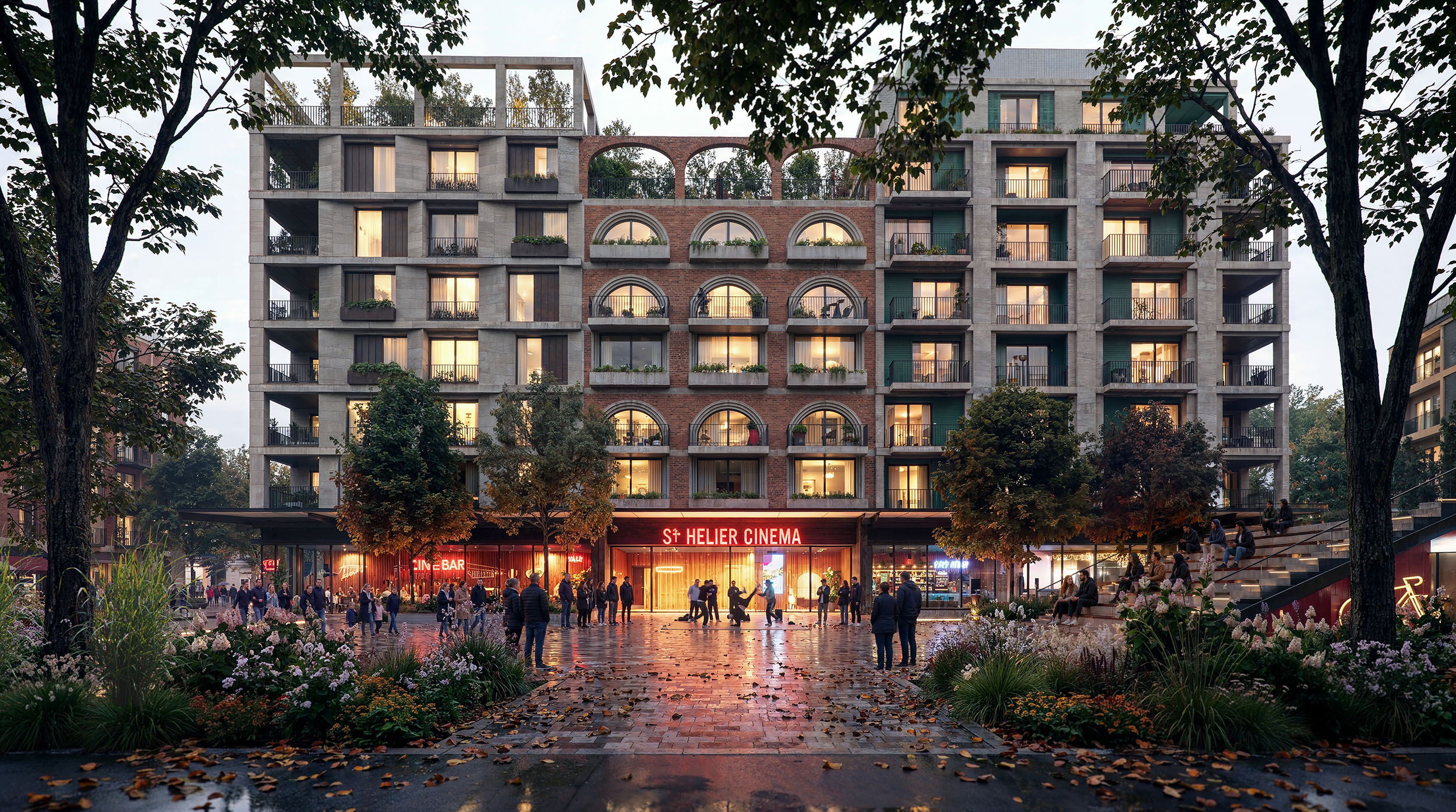 Photorealistic render of a property CGI project.