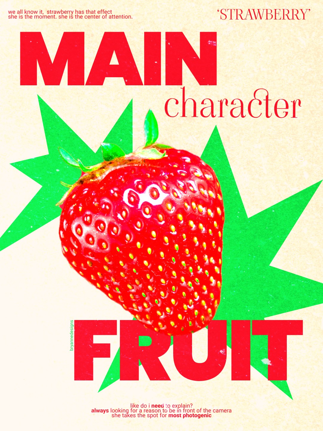 Colorful bottles of beauty products against a vibrant pink background with tropical foliage accents.