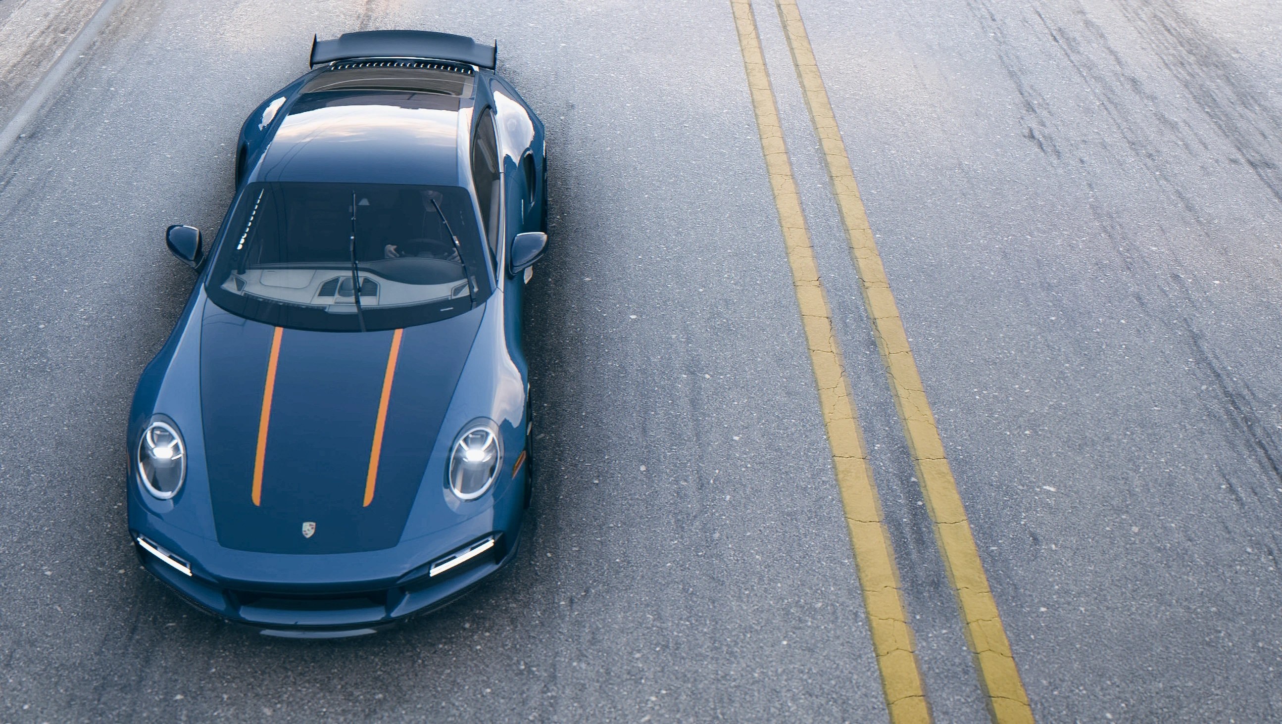 Porsche 911 Turbo S 2023 - Classic Blue