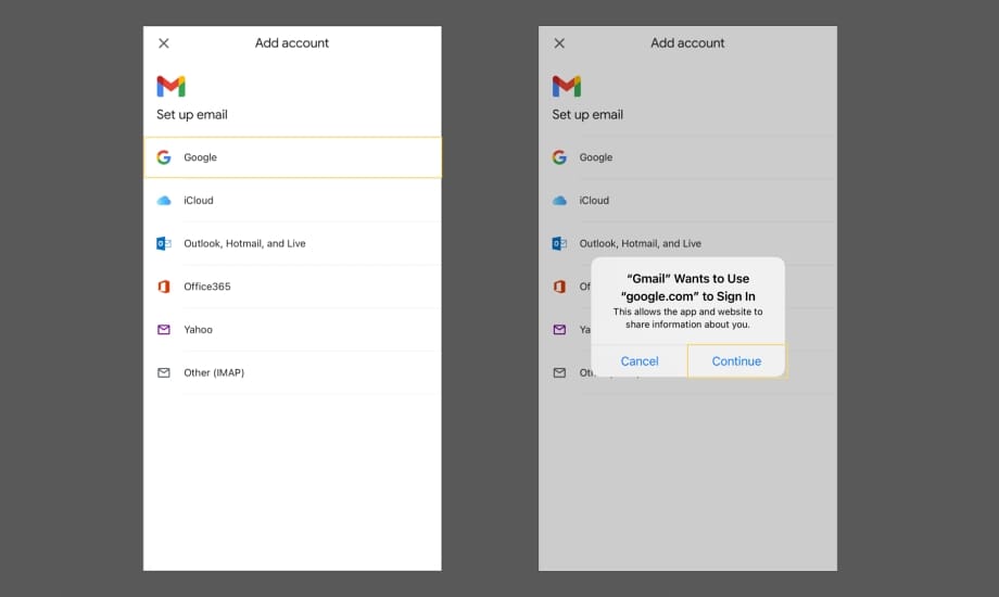 How to log into Gmail on mobile phone