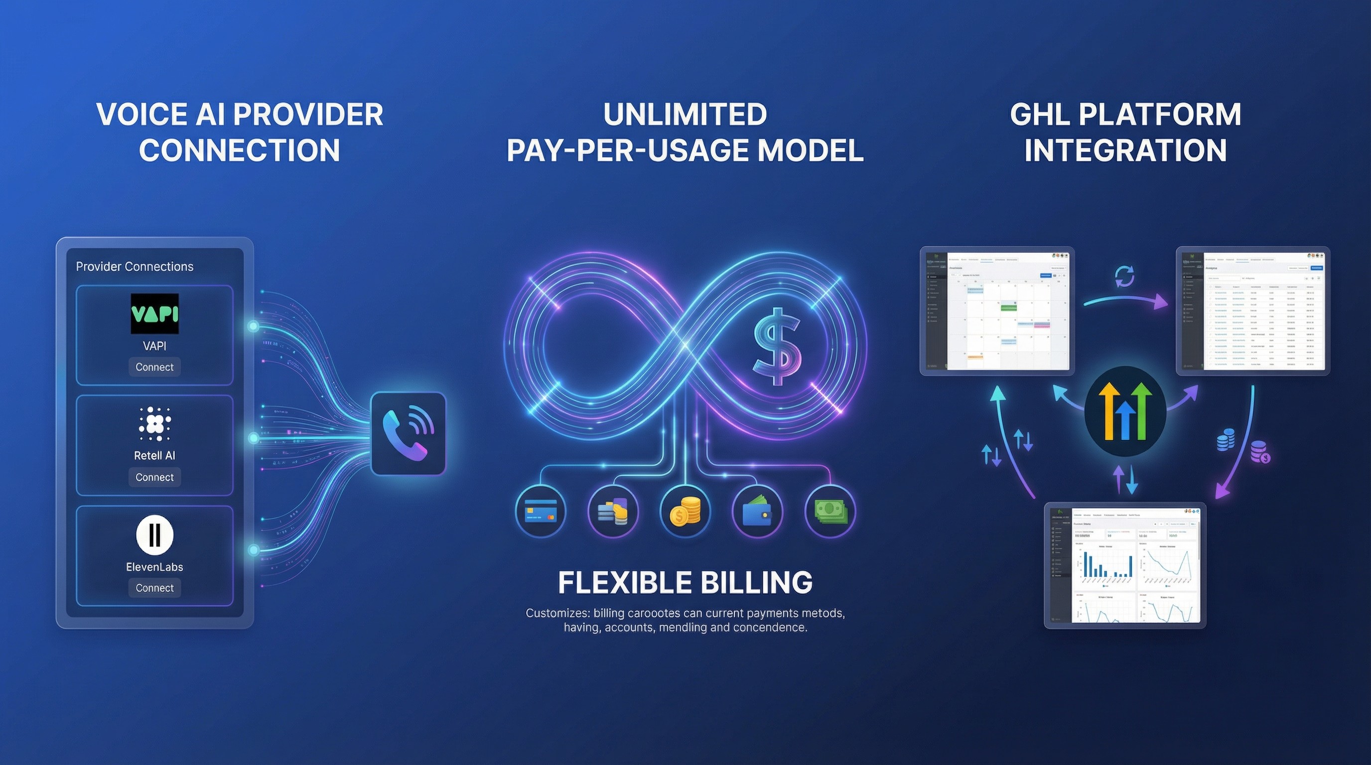 Connect Vapi, Retell, or ElevenLabs to call GoHighLevel contacts with unlimited minutes, calendar sync, and call data updates