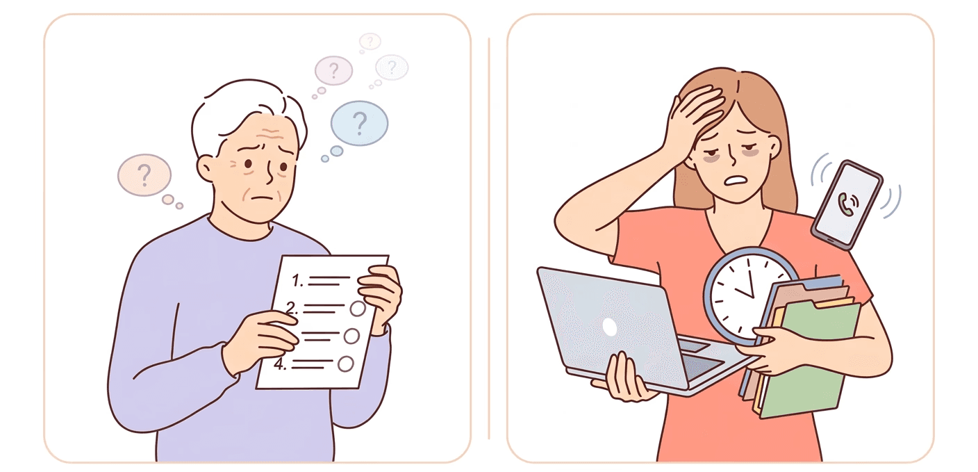 Modern home office setup with a monitor, ergonomic chair, keyboard, and indoor plants near a window with blinds.