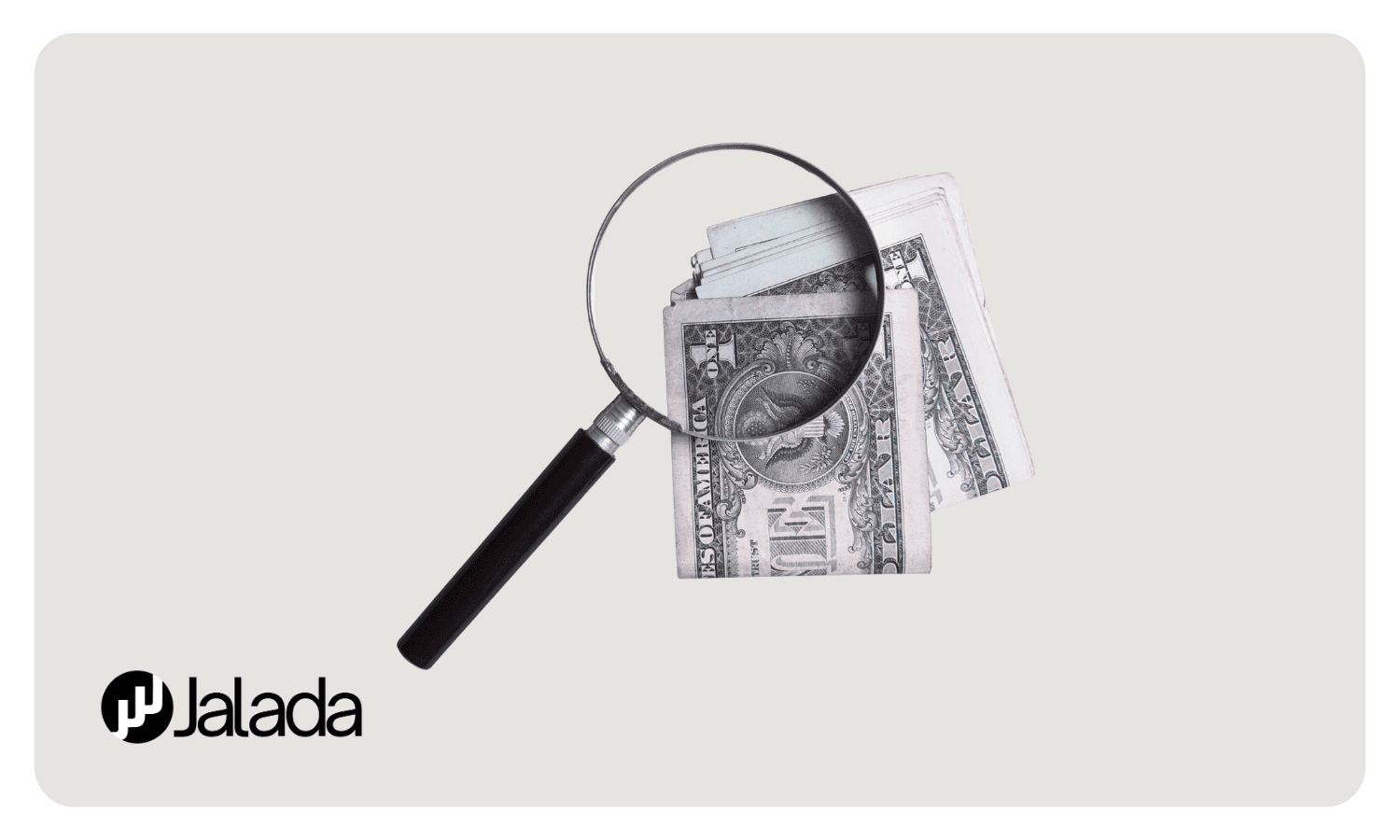 Magnify Glass over Money