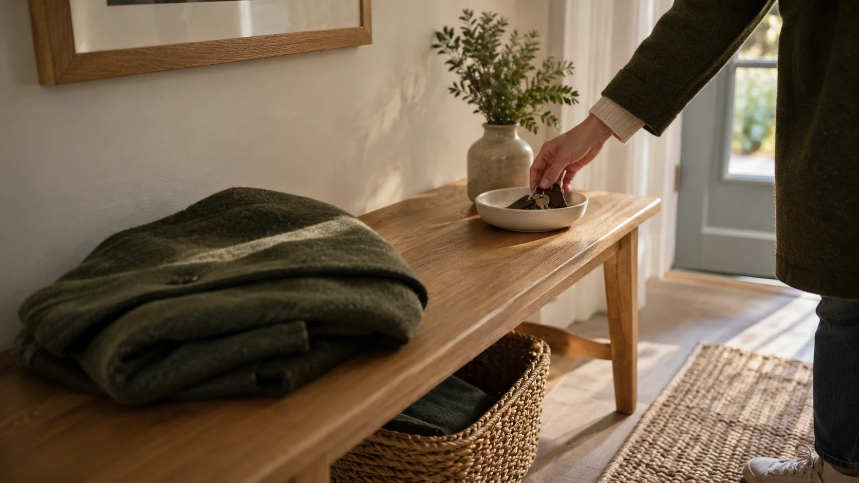 An observed everyday detail supporting A better system for the entryway