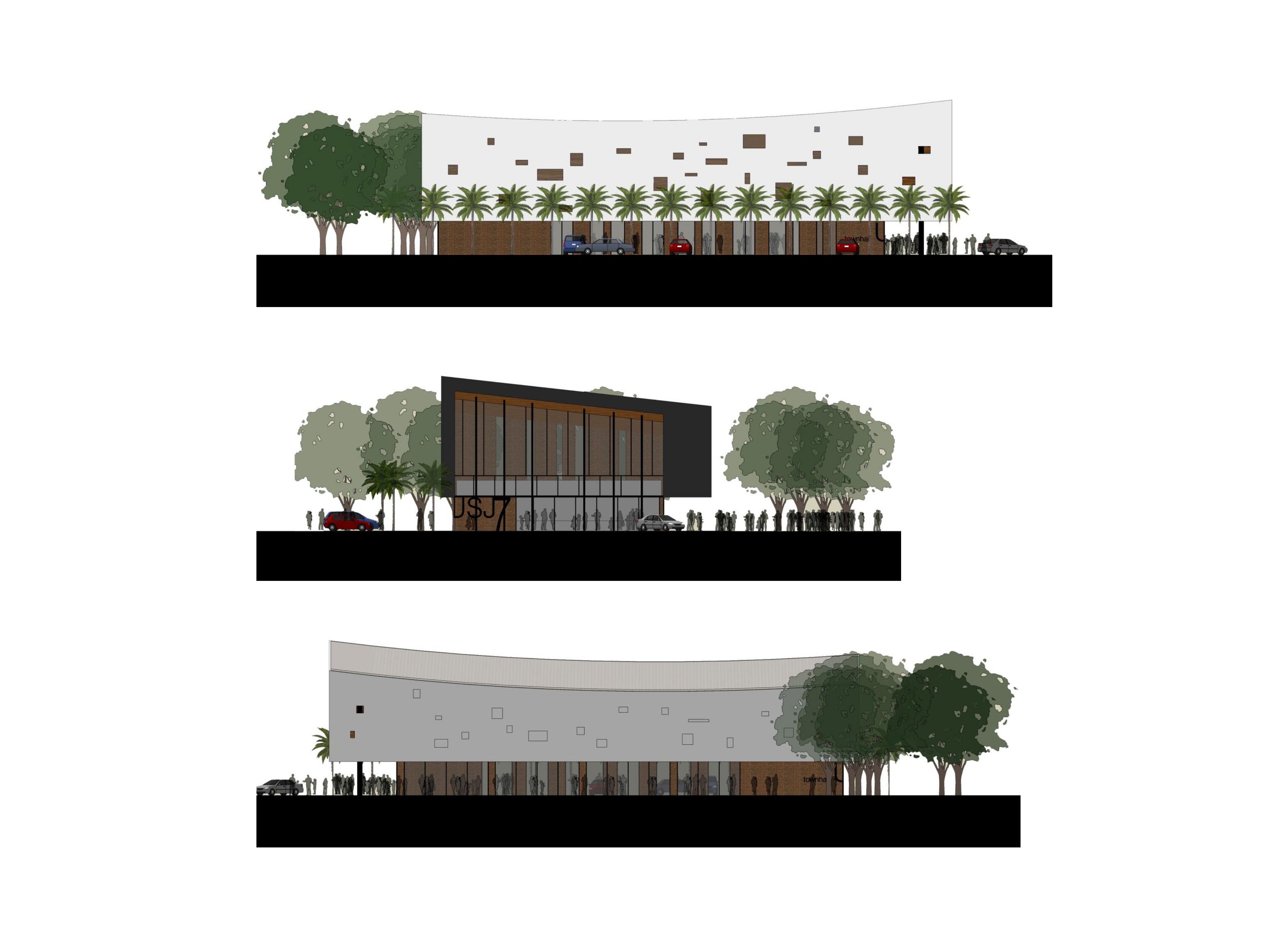 Architectural drawing of MPSJ Town Hall USJ7 project by Asima Architects