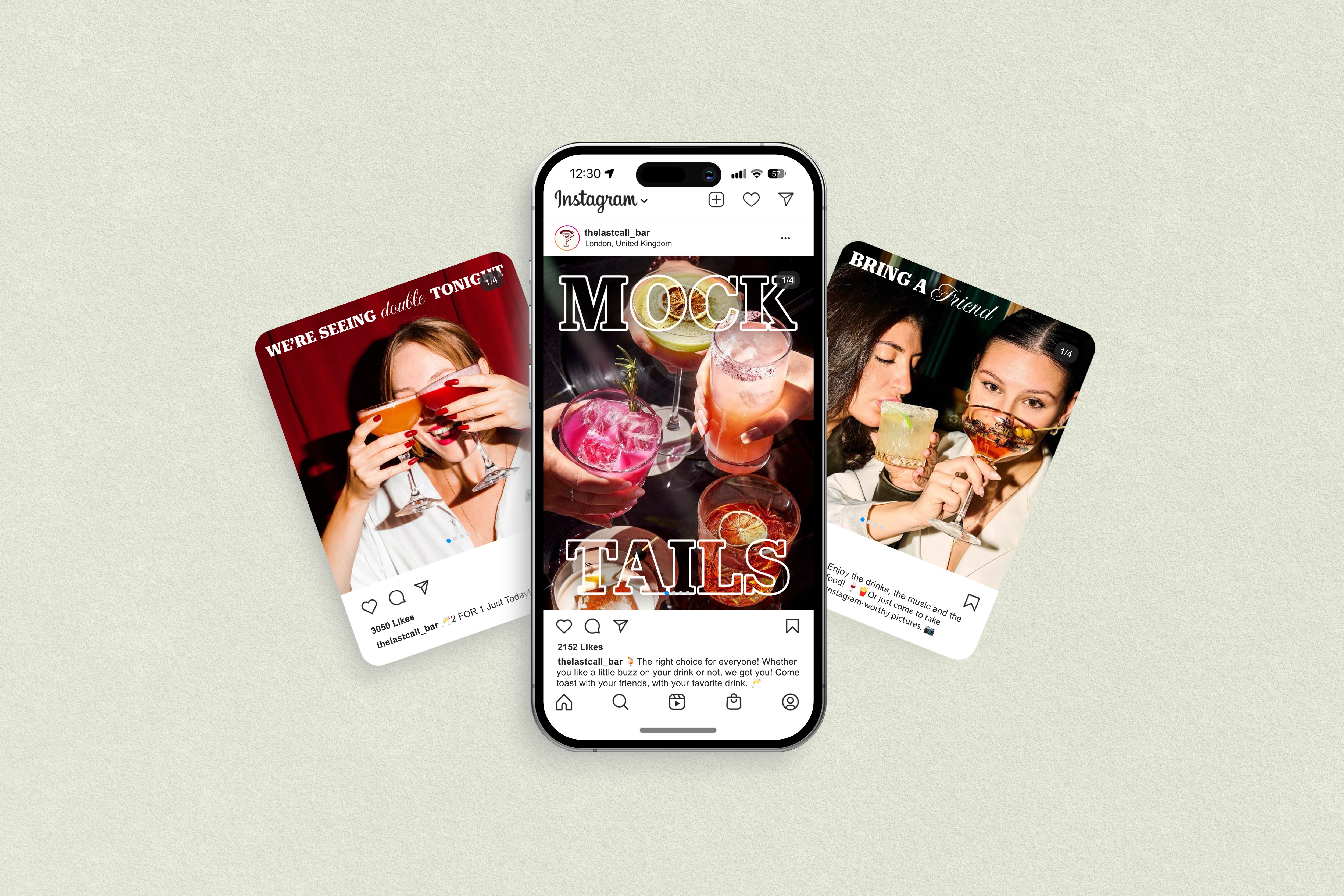Instagram Posts for Bar