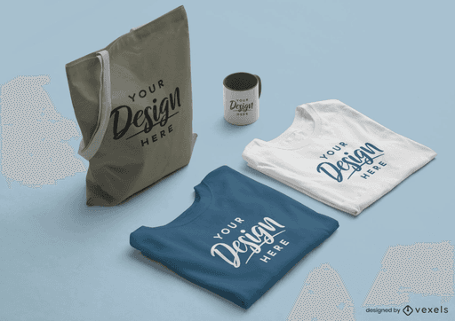 merch products mockup