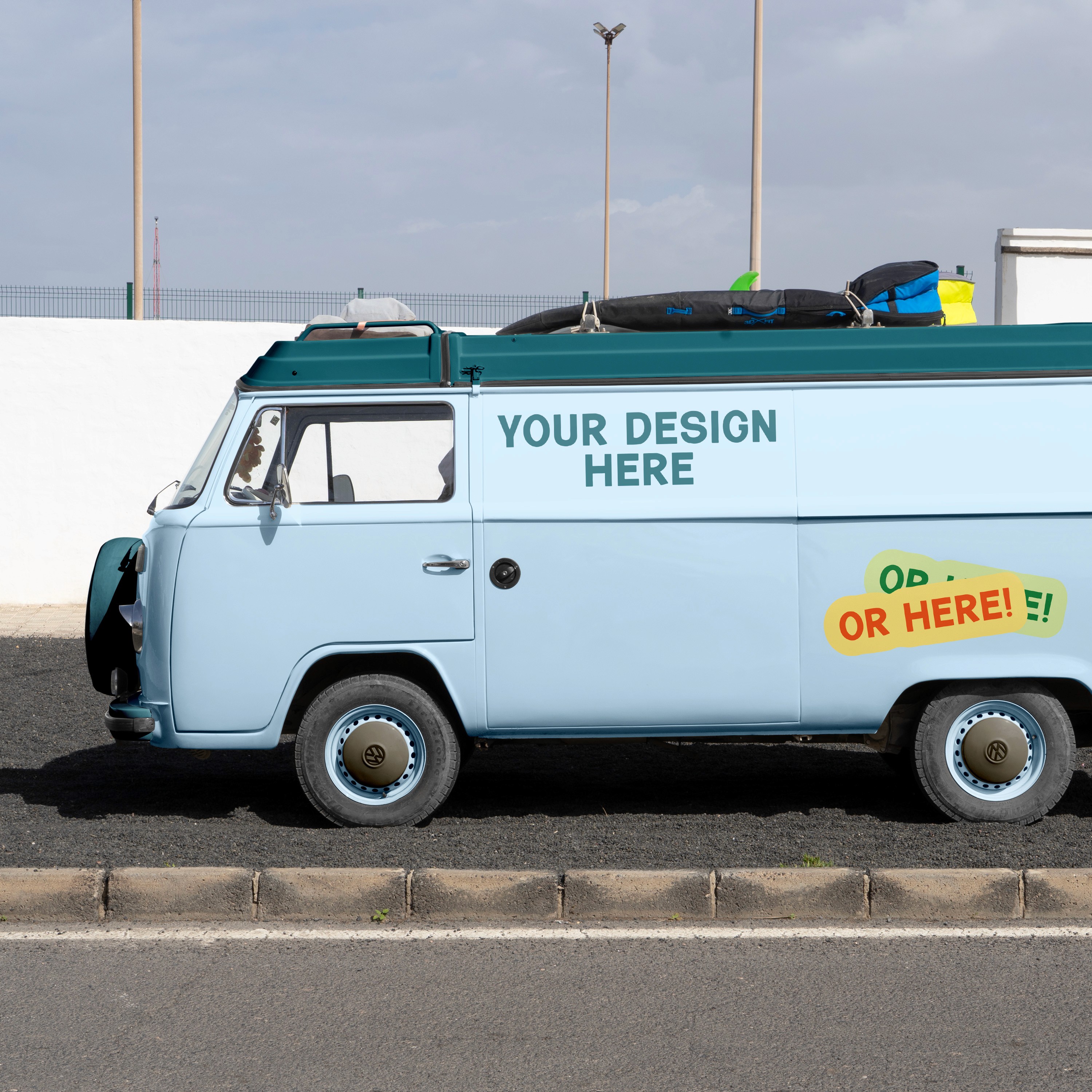 Caravan Lettering Decals, printed by Bendigo Graphics