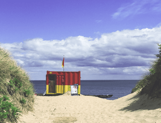 Lifeguards base on a beach | Lorrin Lodge | Rathnew Co Wicklow
