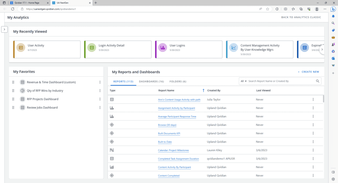 Analytics & Reporting