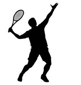 man playing tennis