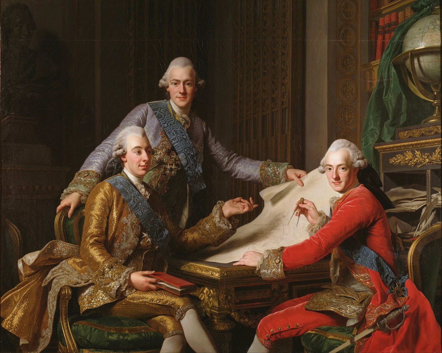 King Gustav III Of Sweden And His Brothers