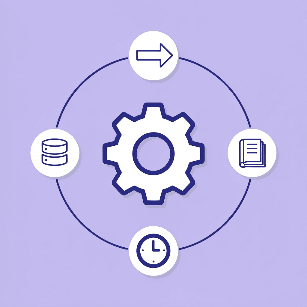  Central AI agent hub connected to four surrounding systems, including CRM and project management tools