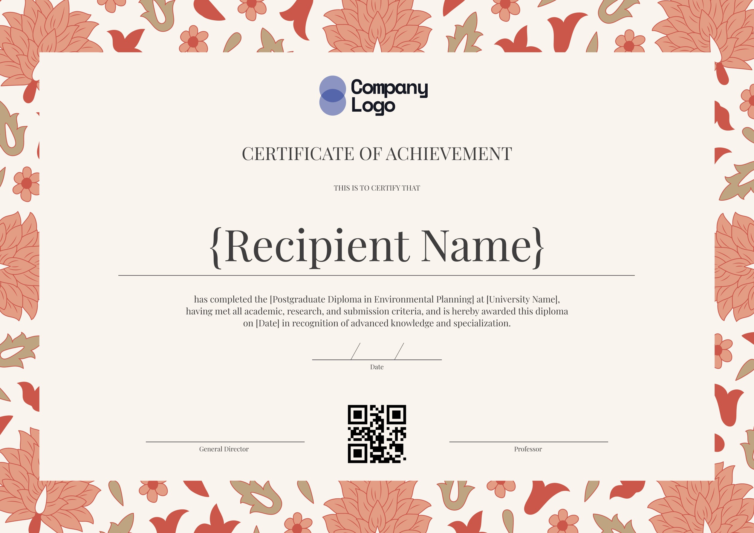 Wauld - Classic and professional course certificate template