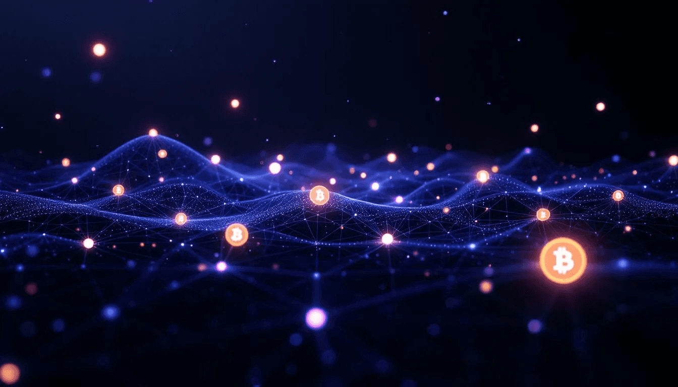 The image depicts an abstract visualization of dormant Bitcoin addresses, symbolizing the untouched holdings of Satoshi Nakamoto, the pseudonymous creator of Bitcoin. This representation highlights the mystery surrounding Satoshi's identity and the significant impact of these dormant addresses on the Bitcoin blockchain and its decentralized digital currency network.