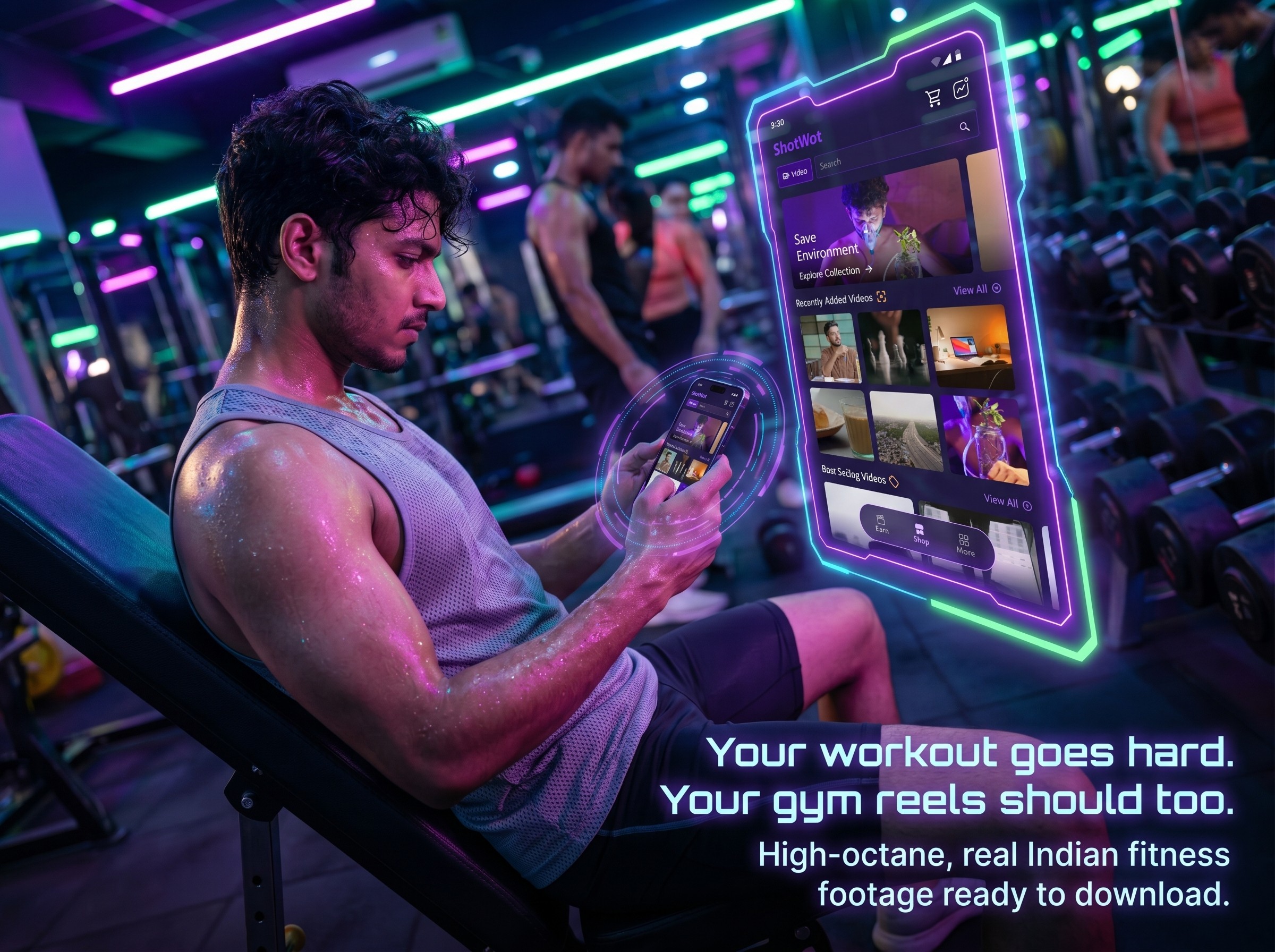 Shotwot - Gym stock footage 
