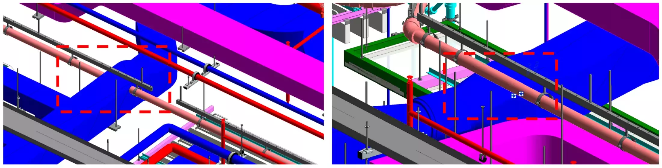Clash (Services) coordination with BIM, image