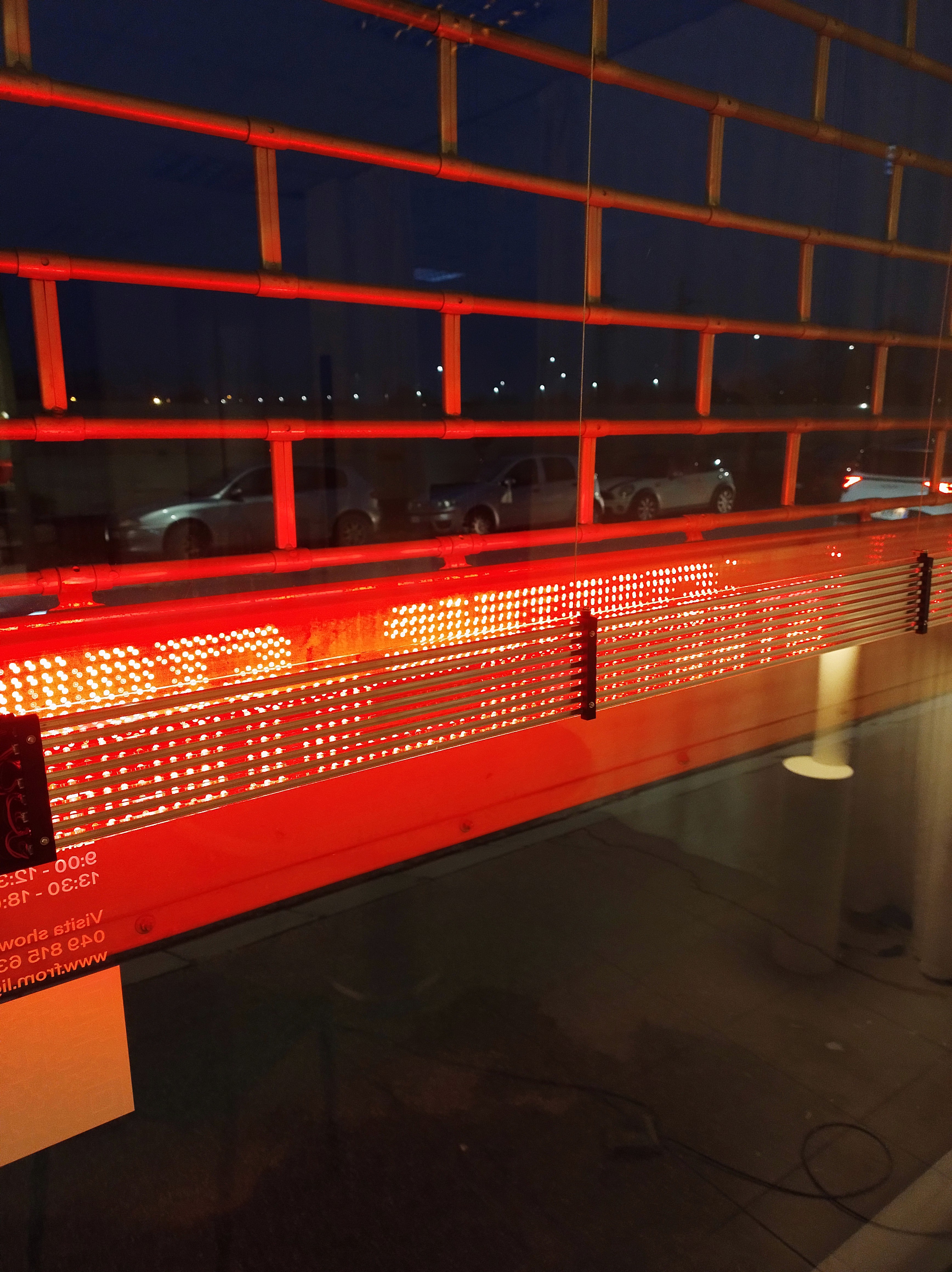 Camper transparent LED screen fabrication
